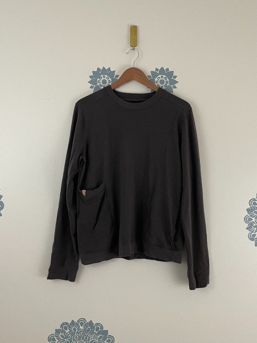 Lunya Dreamy Pima Cotton Alpaca Fleece Relaxed Sweatshirt Size Medium